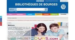 Desktop Screenshot of mediatheque.ville-bourges.fr