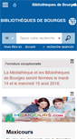 Mobile Screenshot of mediatheque.ville-bourges.fr